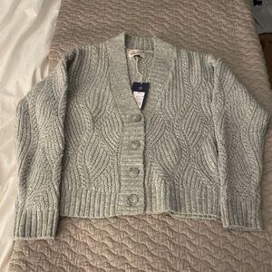 Universal thread grey holiday shimmer cardigan.  Oversized XS fits up to medium